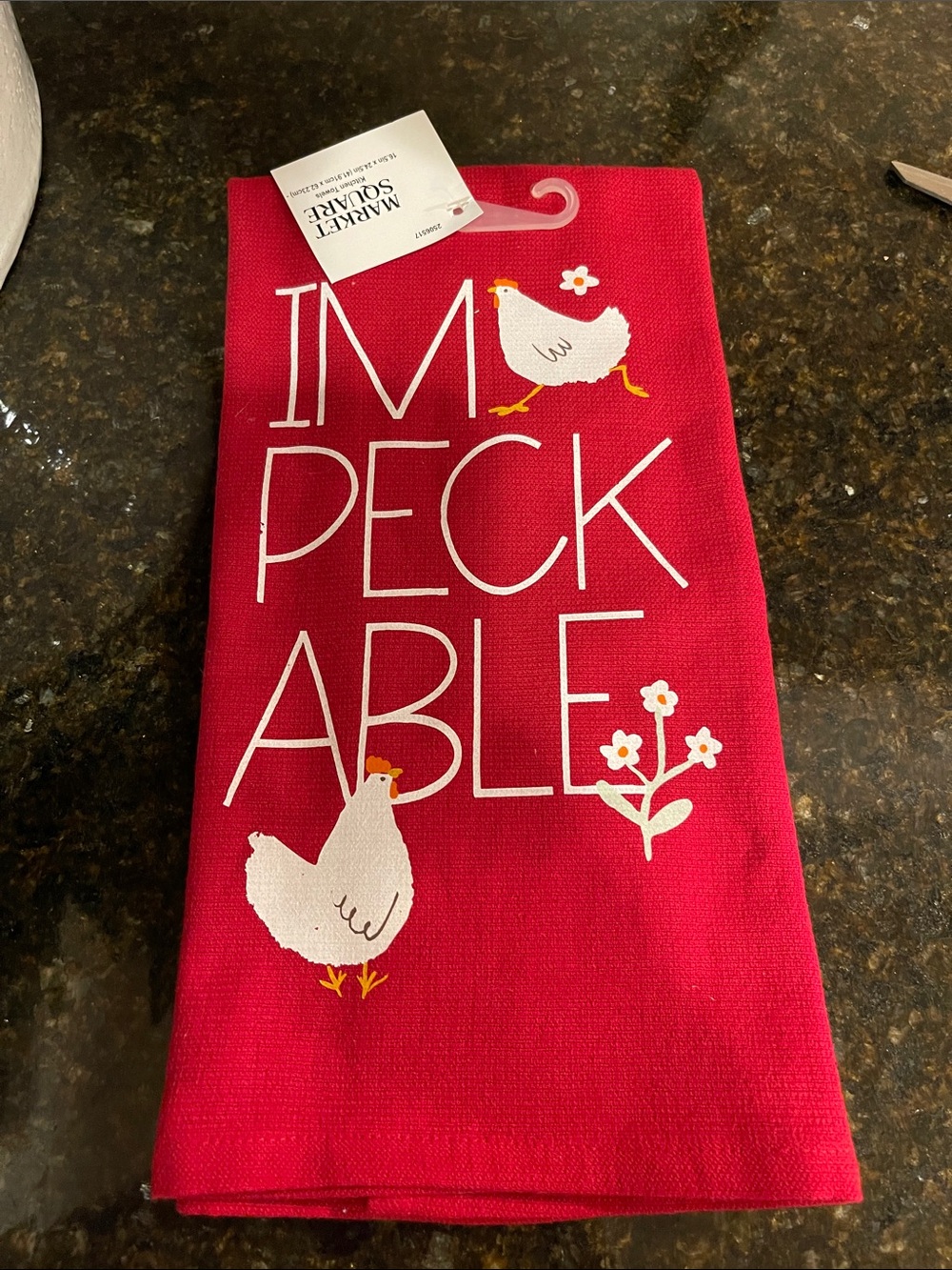 'Impeckable' Red Decorative Door Mat
